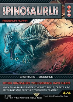Regisaur Alpha - Spinosaurus Secret Lair Drop - Jurassic World